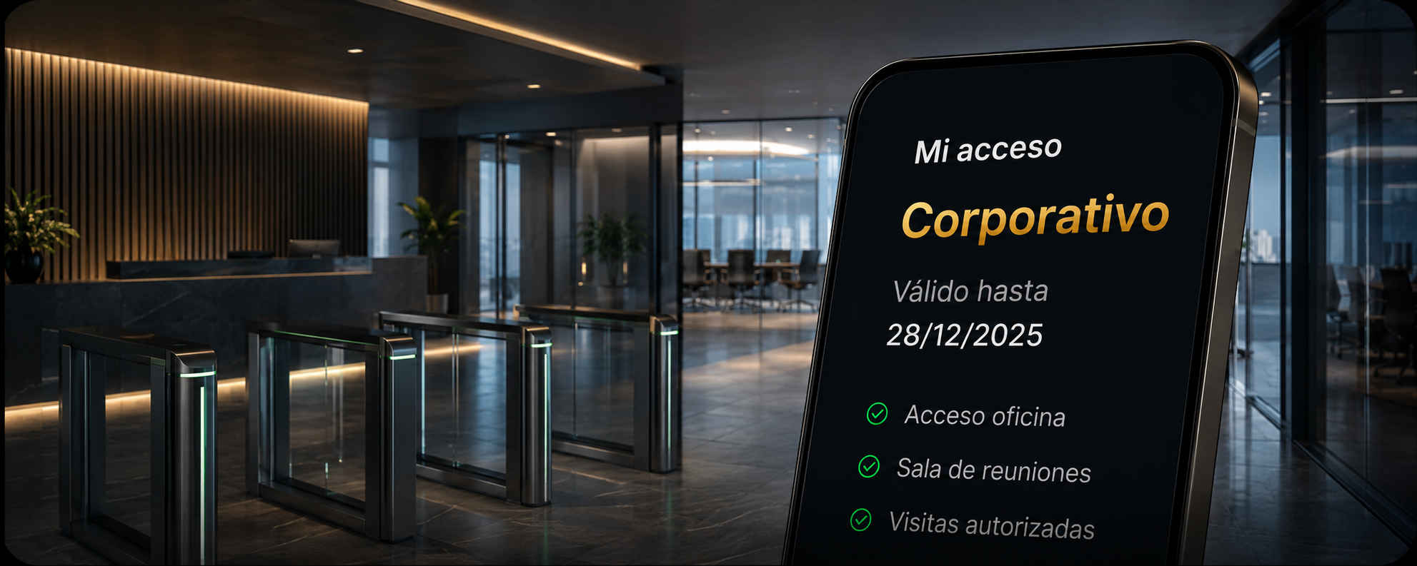 Card visual de Dame un QR para empresas y control de visitas